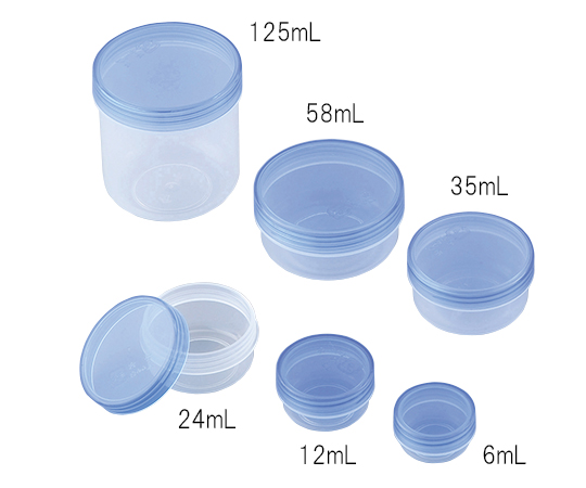 AS ONE 8-1463-01 Ultraviolet Rays Protection Ointment Container Blue Clear 6mL 100 Pcs